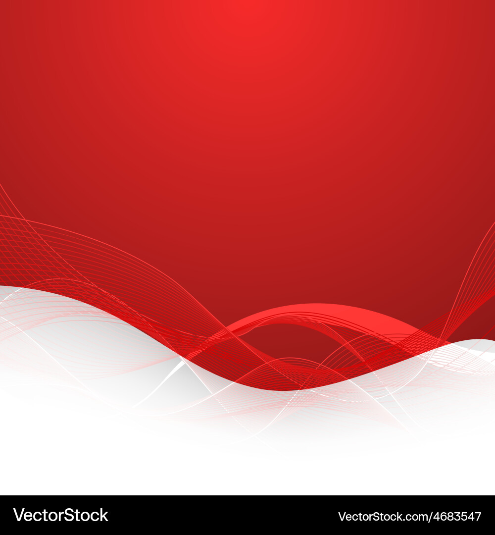 Red Abstract Background with Lines vector image