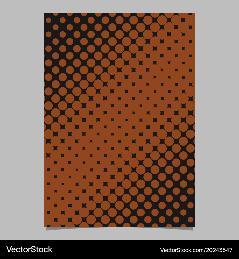 Retro halftone dot background pattern brochure Vector Image
