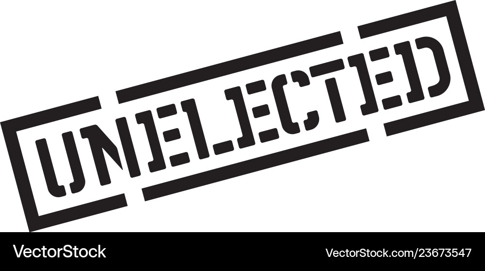 Undelectable Unelected black stamp Royalty Free Vector Image
