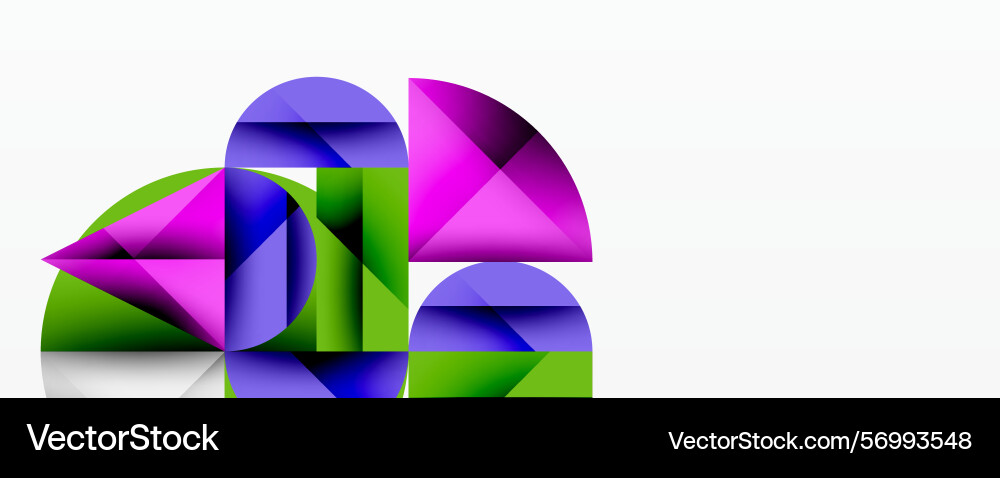 Abstract geometric shapes overlap creating Abstract geometric shapes overlap creating Vector Image