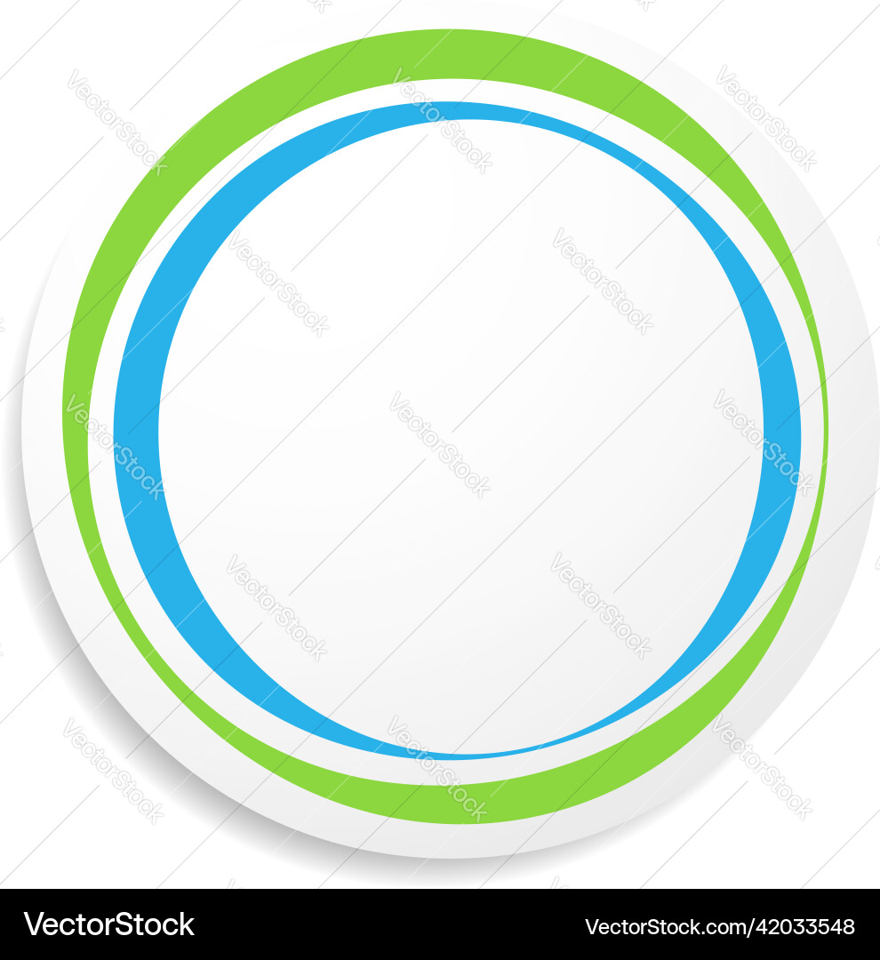 Circle circular badge label tag and button shape Vector Image