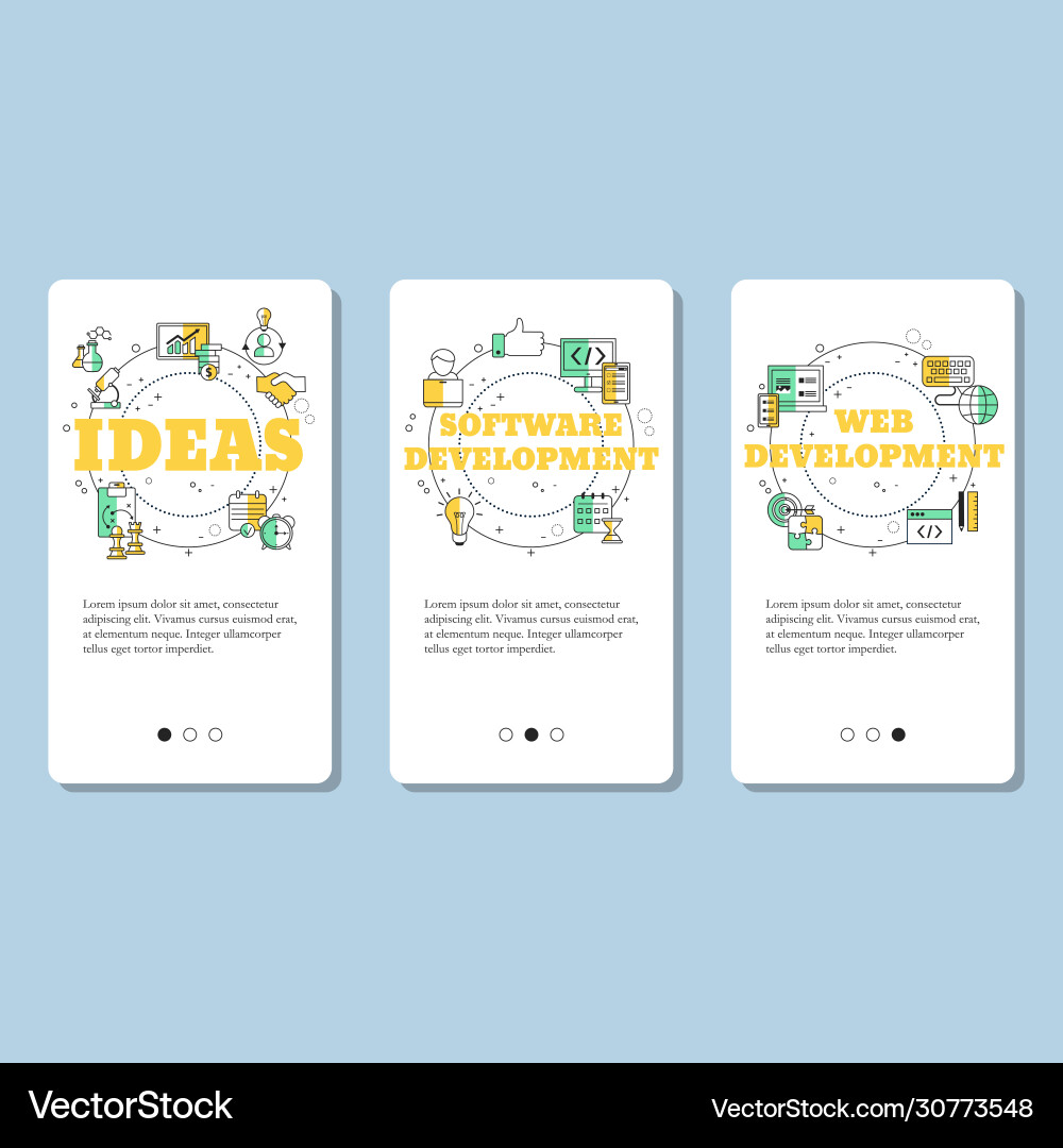 Creative idea web development and software Creative idea web development and software vector image