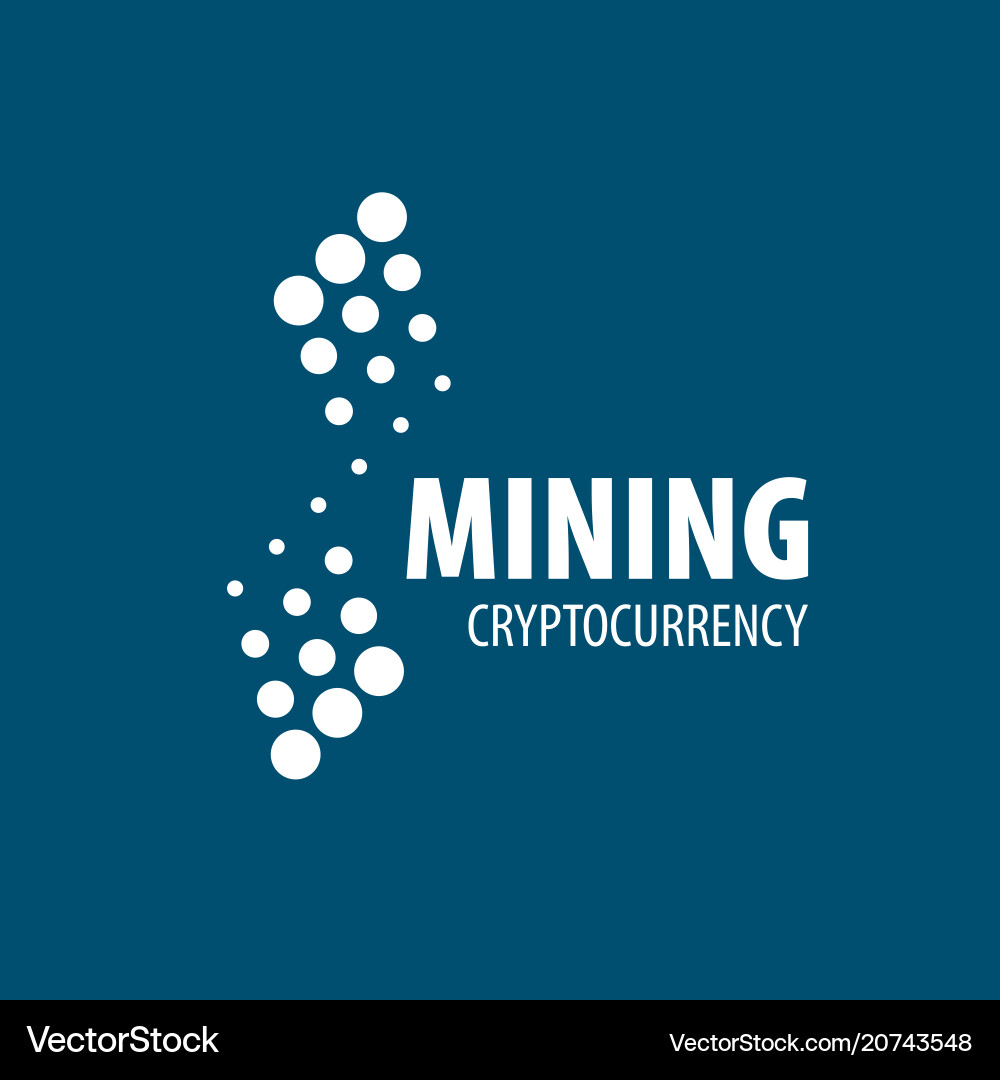 Digital currency mining Digital currency mining vector image