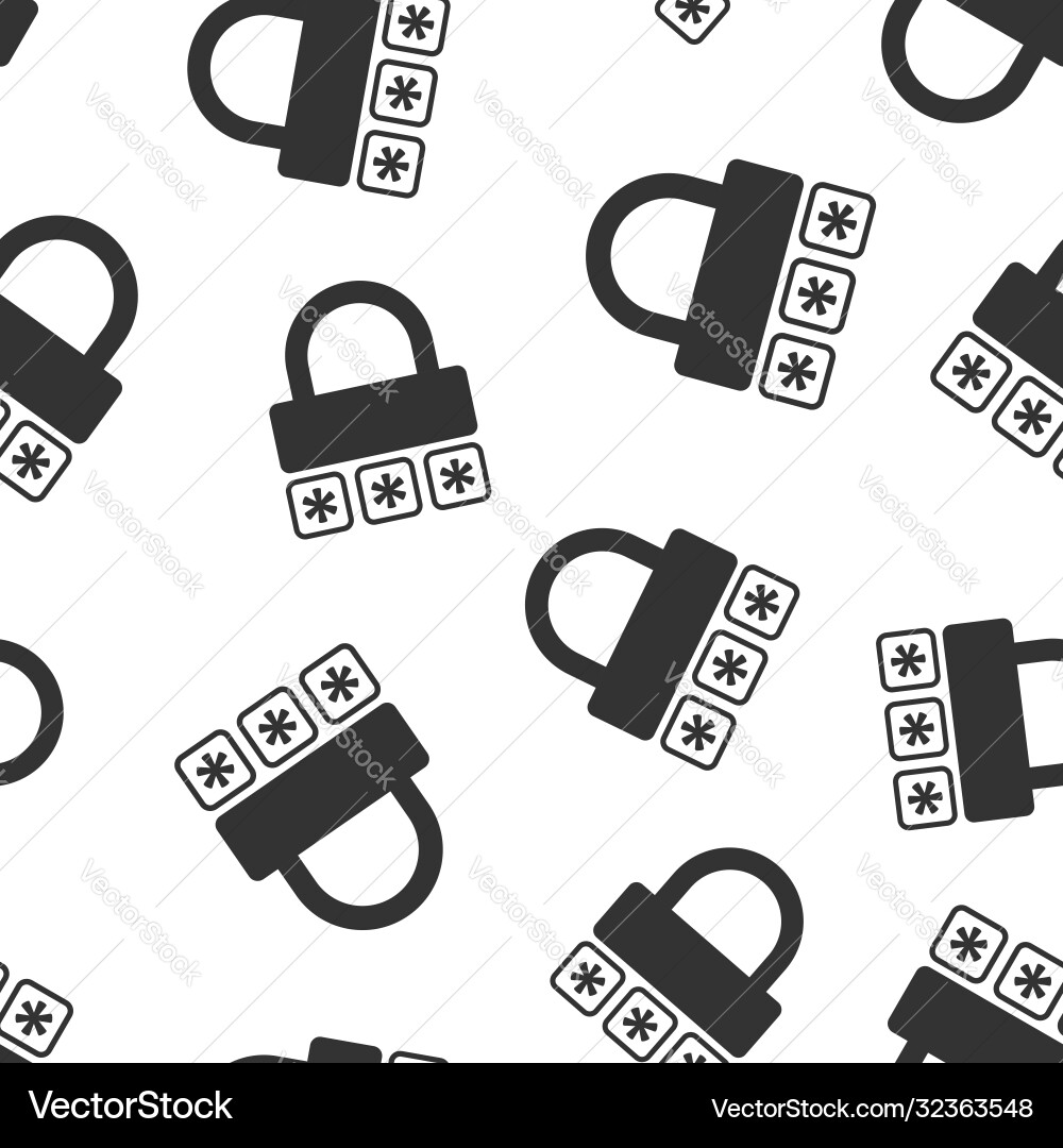 Login icon in flat style password access on white Login icon in flat style password access on white vector image
