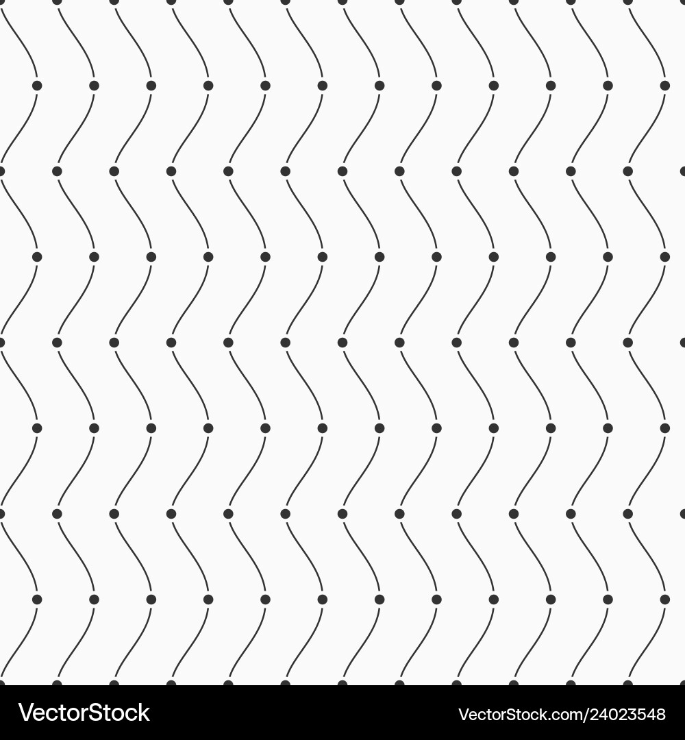 Seamless pattern dots and smooth lines Seamless pattern dots and smooth lines vector image