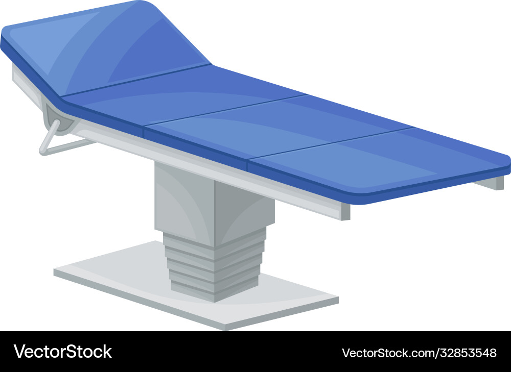 Surgical table or operating as medical Royalty Free Vector