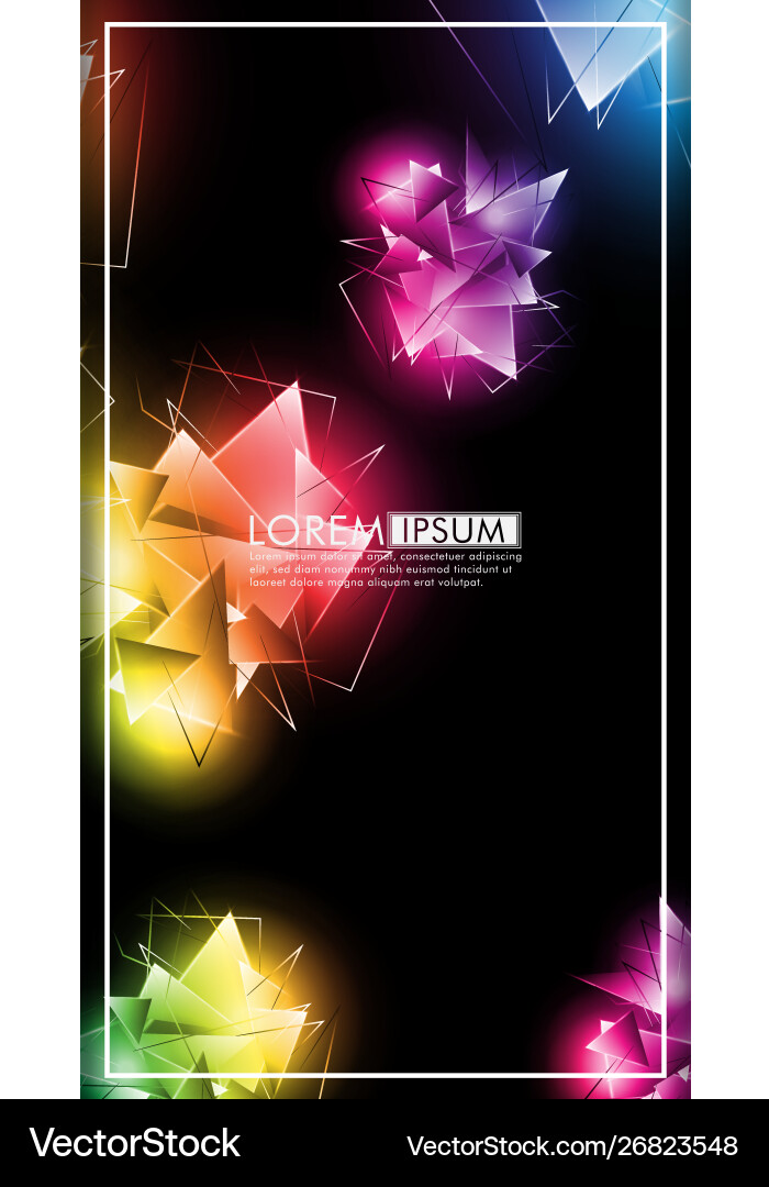 Vertical triangle background abstract composition Vector Image