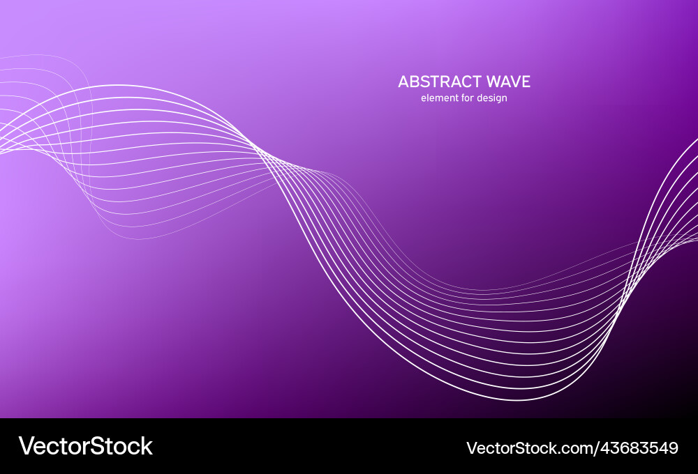 Abstract wave element for design digital Vector Image
