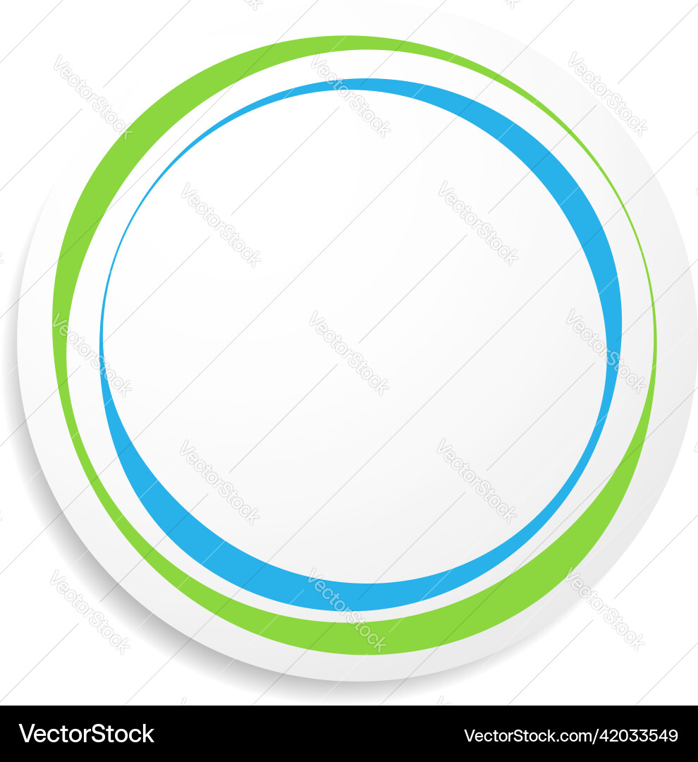 Circle circular badge label tag and button shape Vector Image
