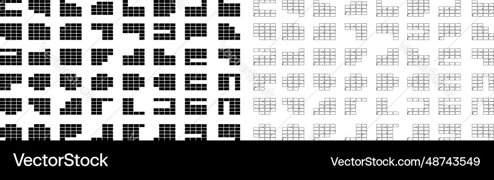 Grids set Vector Image