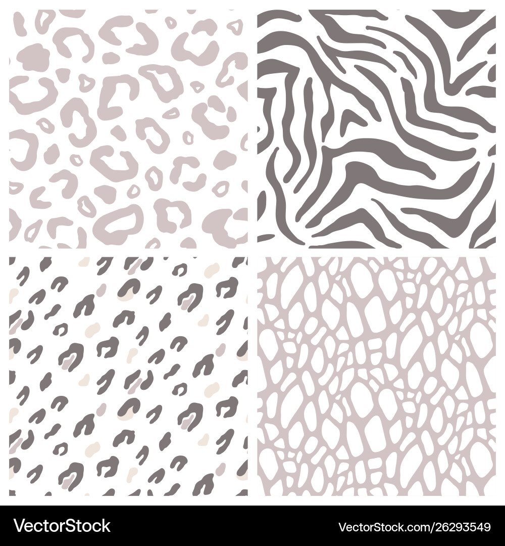 Leopard Print Seamless Pattern vector image