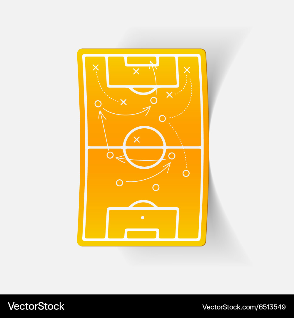 Realistic design element playing field Vector Image