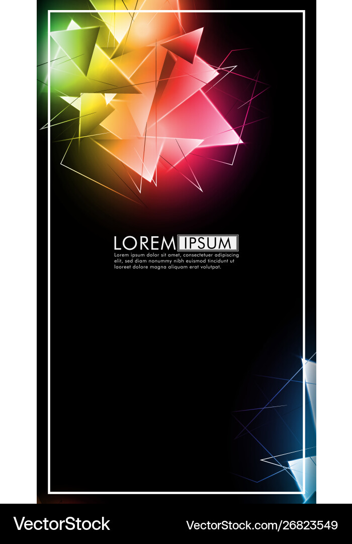 Vertical triangle background abstract composition Vertical triangle background abstract composition Vector Image