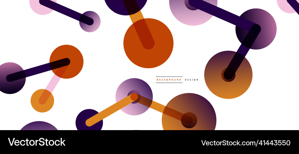 Abstract background round dots connected by lines Abstract background round dots connected by lines Vector Image