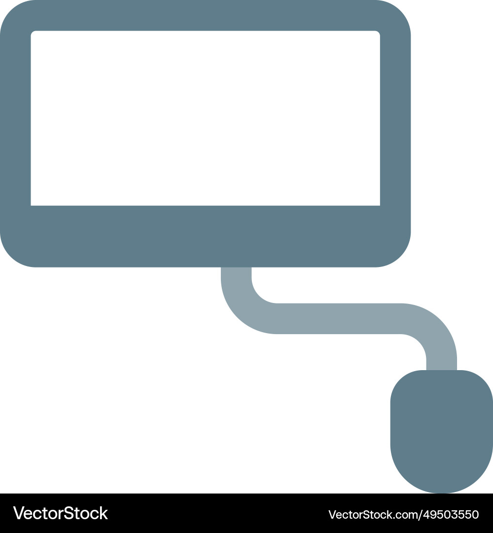 Computer setup for various digital tasks Vector Image