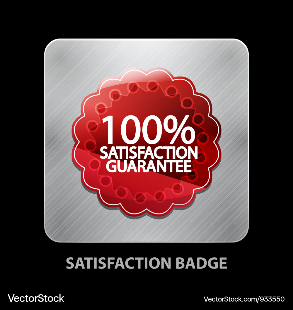 Satisfaction Badge Icon Vector Image