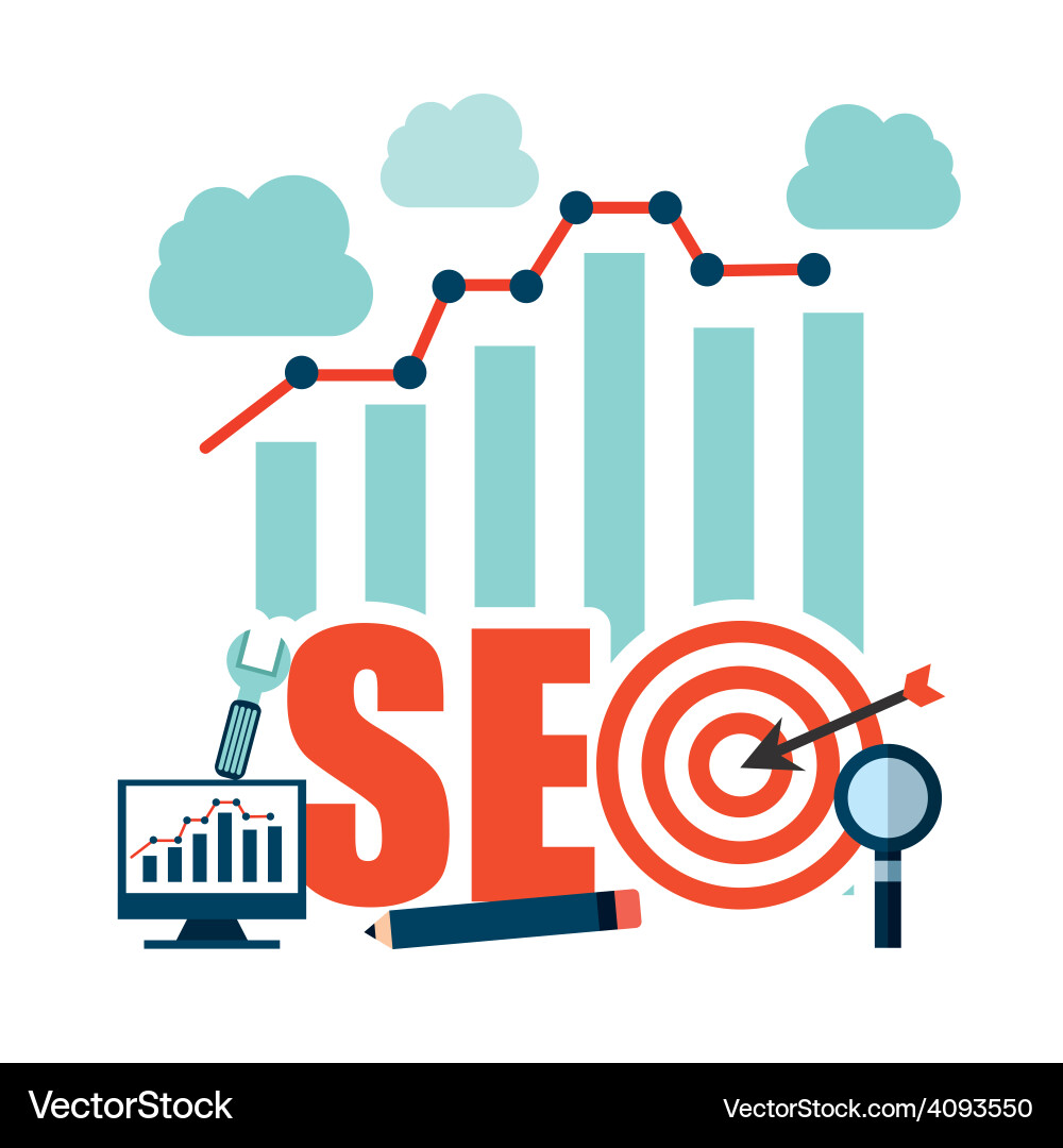 Search engine optimization Vector Image