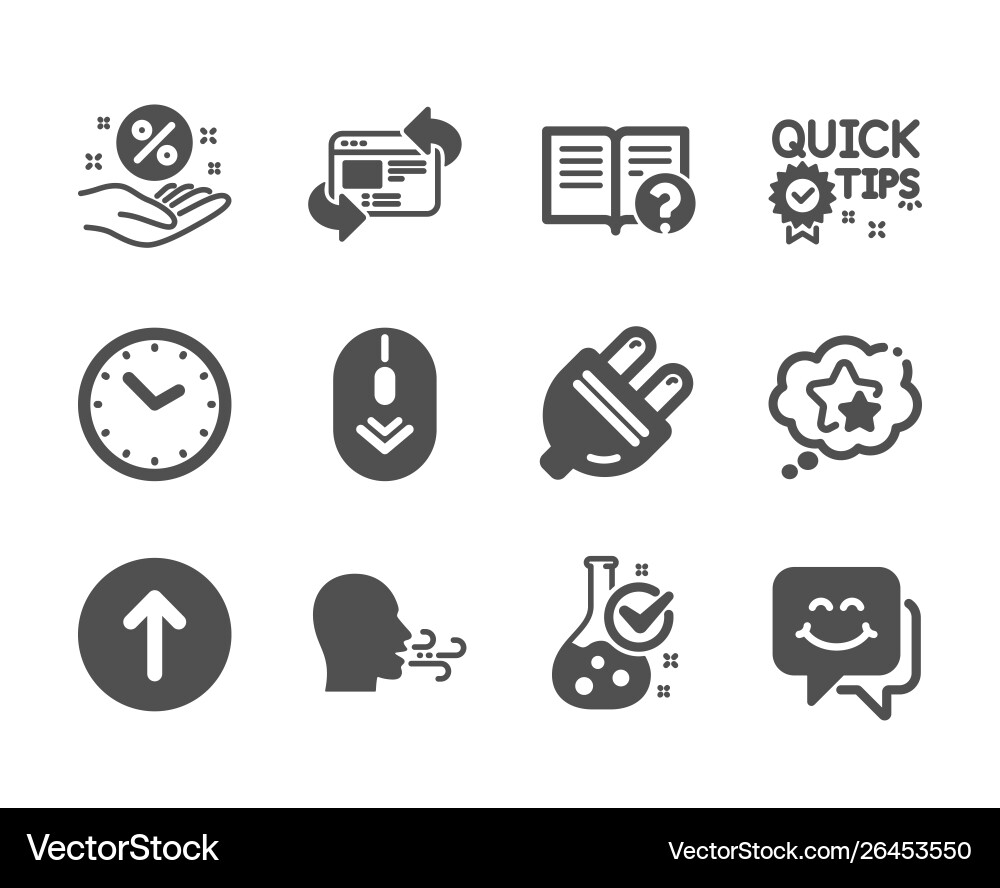 Set technology icons such as refresh website Set technology icons such as refresh website vector image