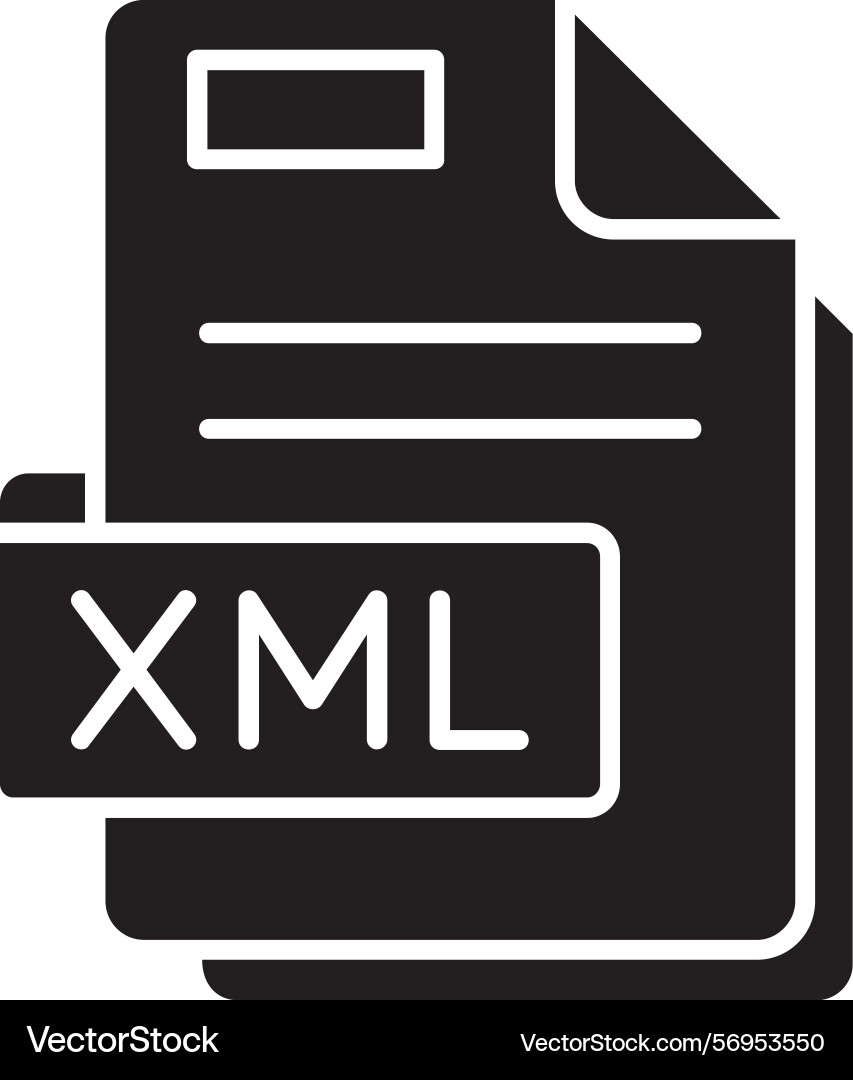 Xml icon design Vector Image