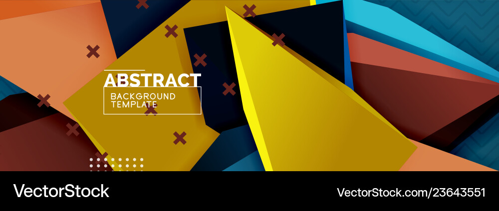 3d triangular shapes abstract background 3d triangular shapes abstract background vector image