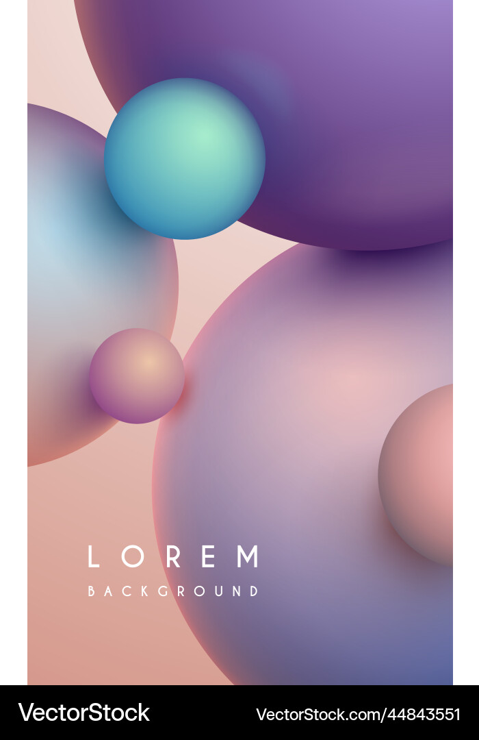 Abstract soft color spheres background Abstract soft color spheres background vector image