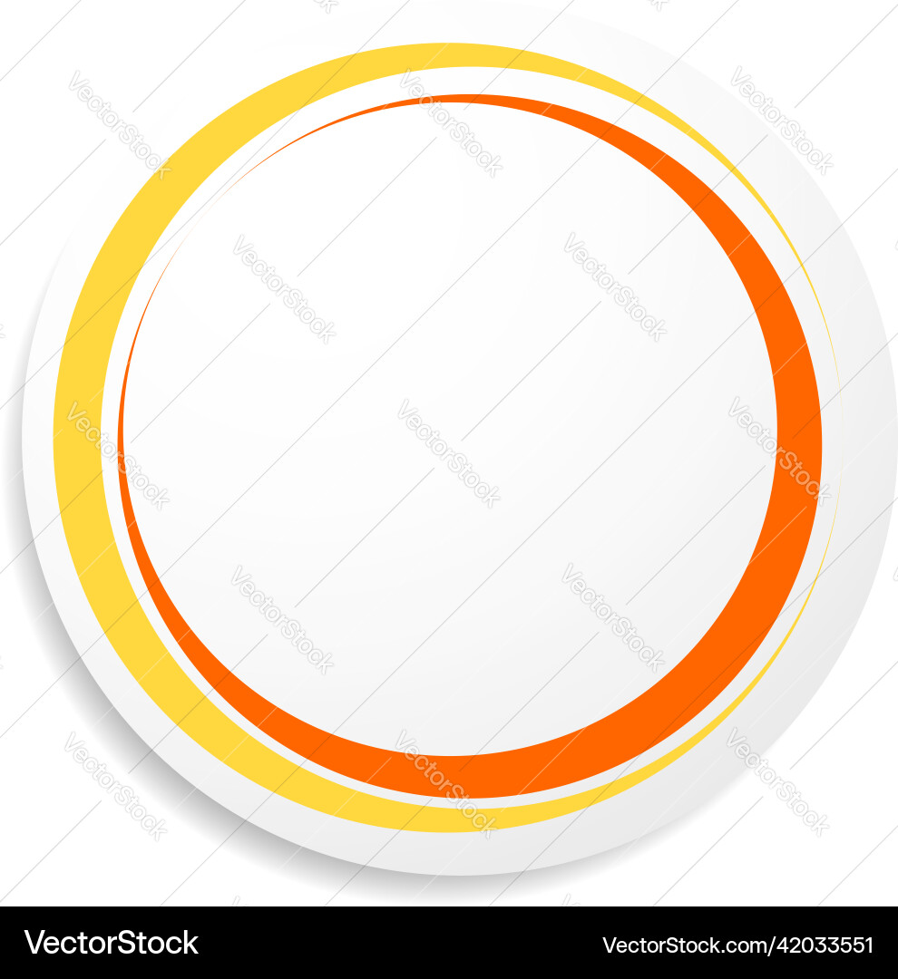 Circle circular badge label tag and button shape Vector Image