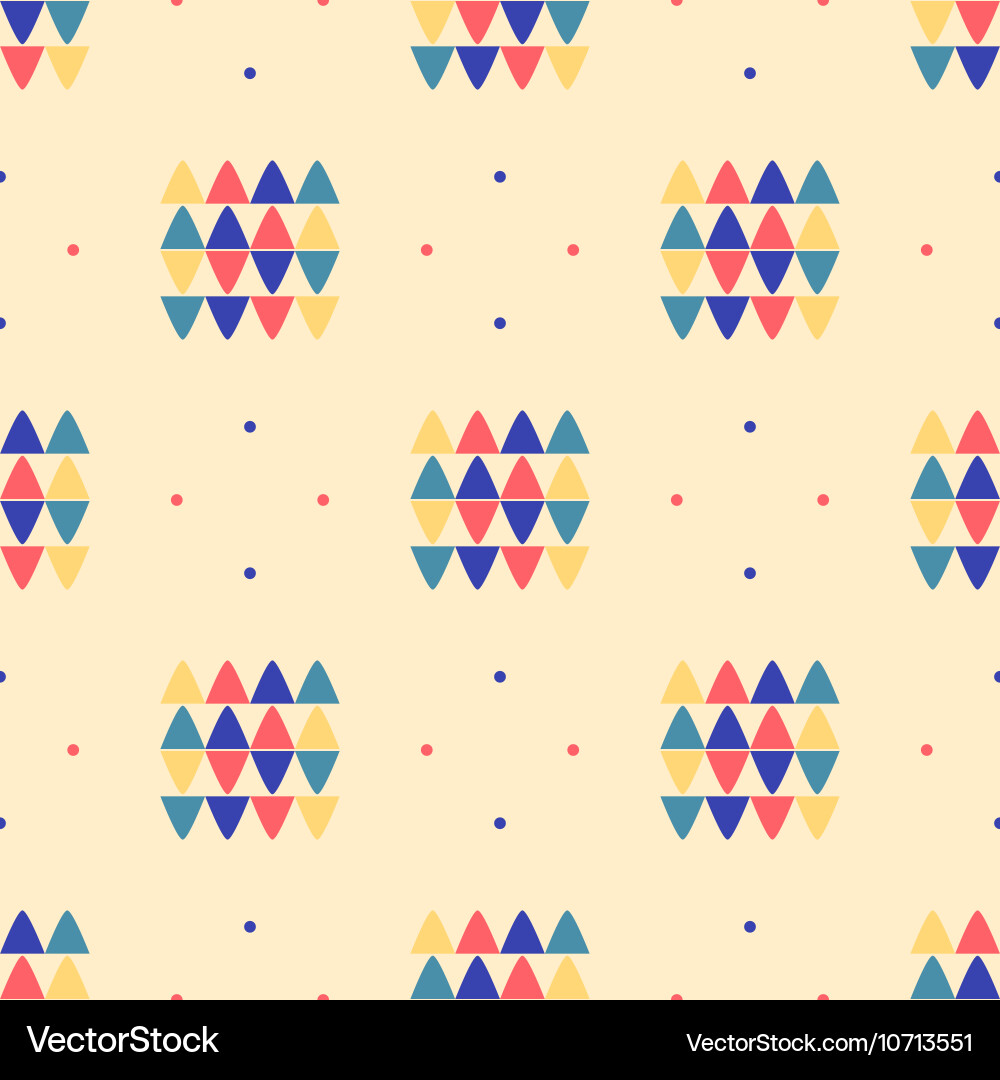 Geometric Triangle Pattern vector image