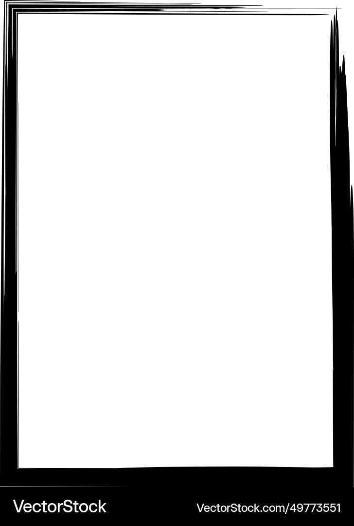 Grunge frame shape icon vertical rectangle Grunge frame shape icon vertical rectangle vector image