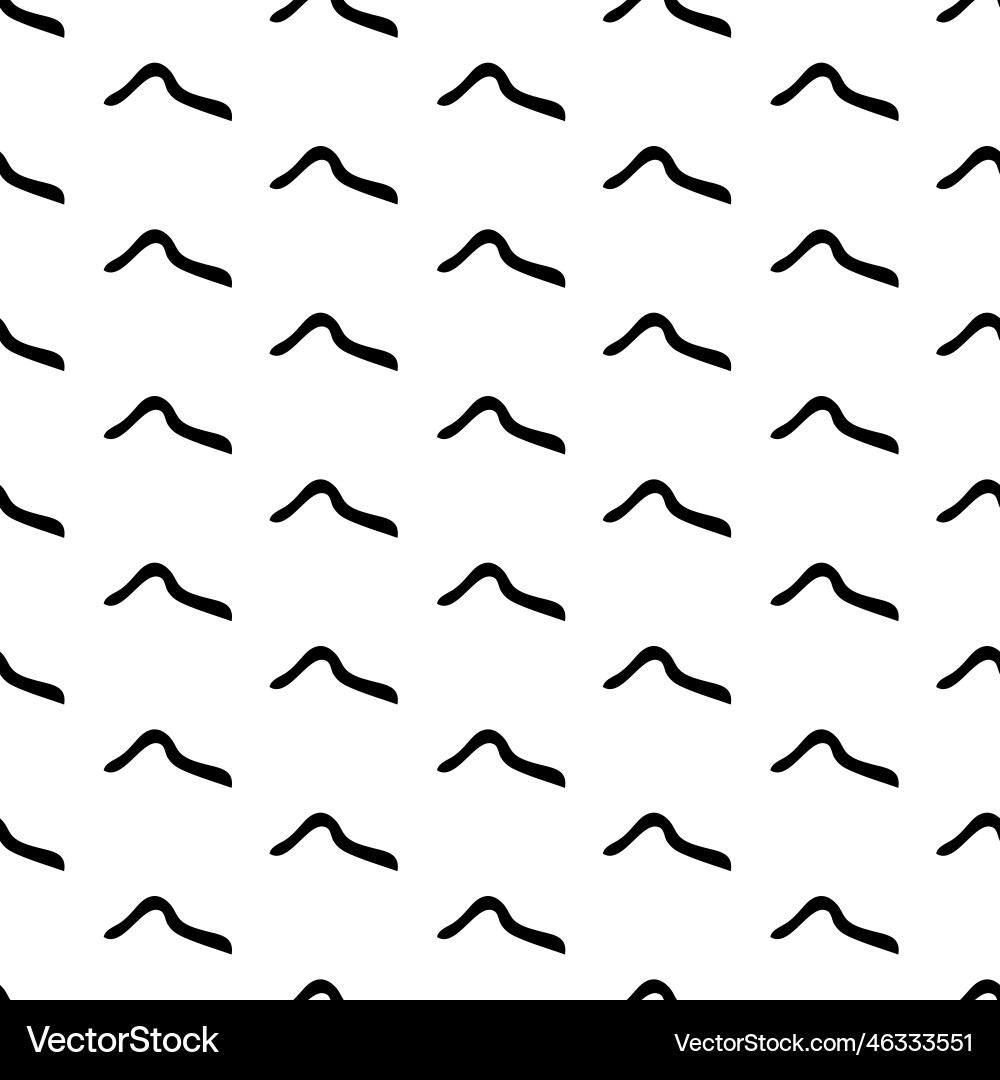 Seamless pattern with sketch squiggle Vector Image