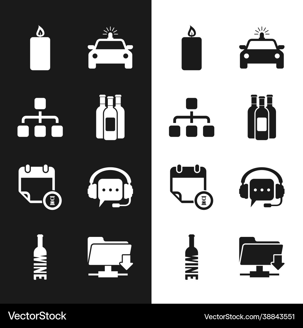 Set bottles wine hierarchy organogram chart Set bottles wine hierarchy organogram chart vector image