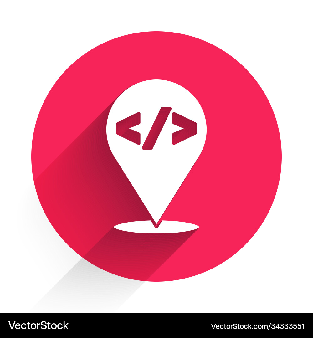 White web design and front end development icon White web design and front end development icon vector image