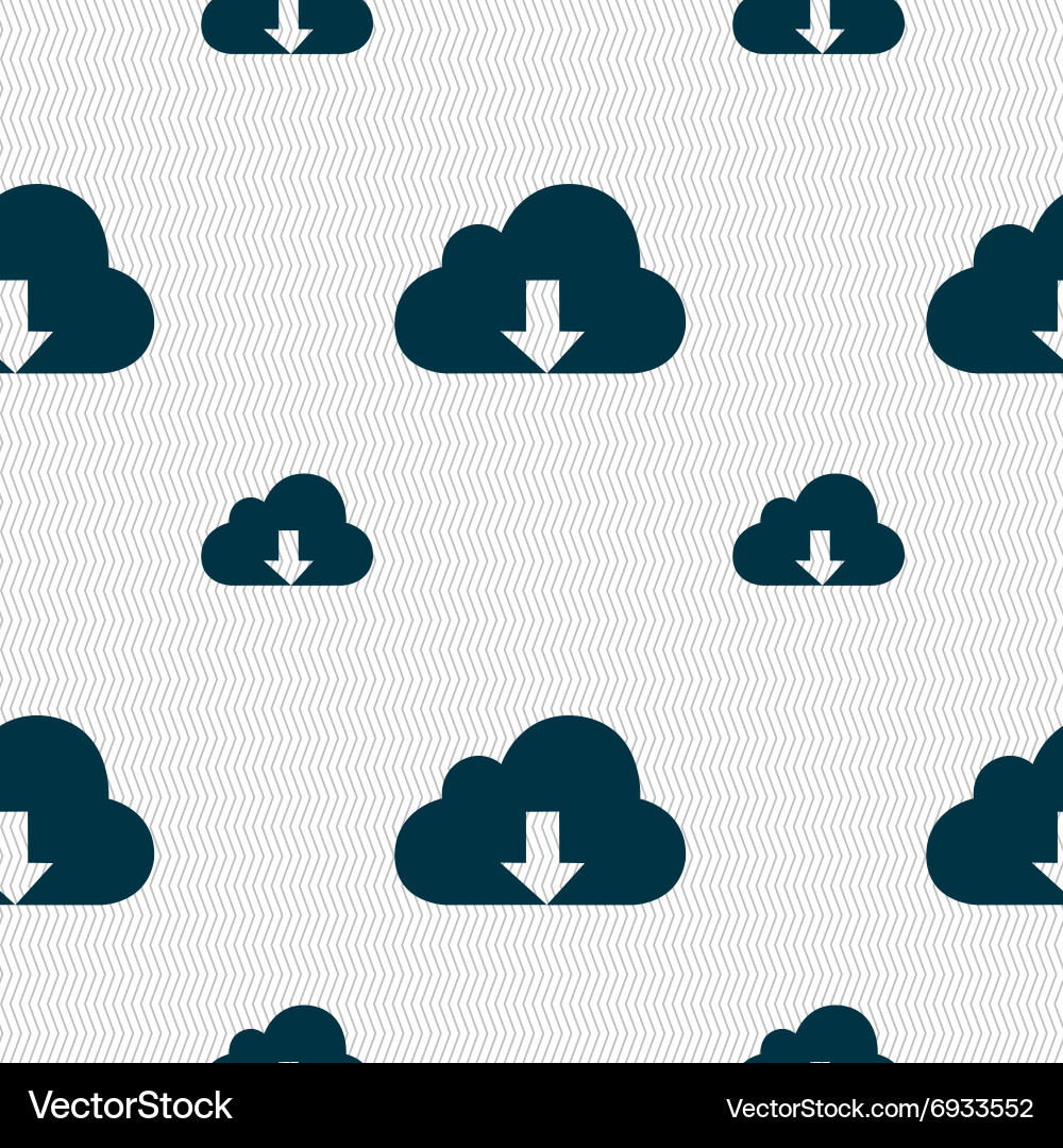 Backup icon sign seamless pattern with geometric Vector Image
