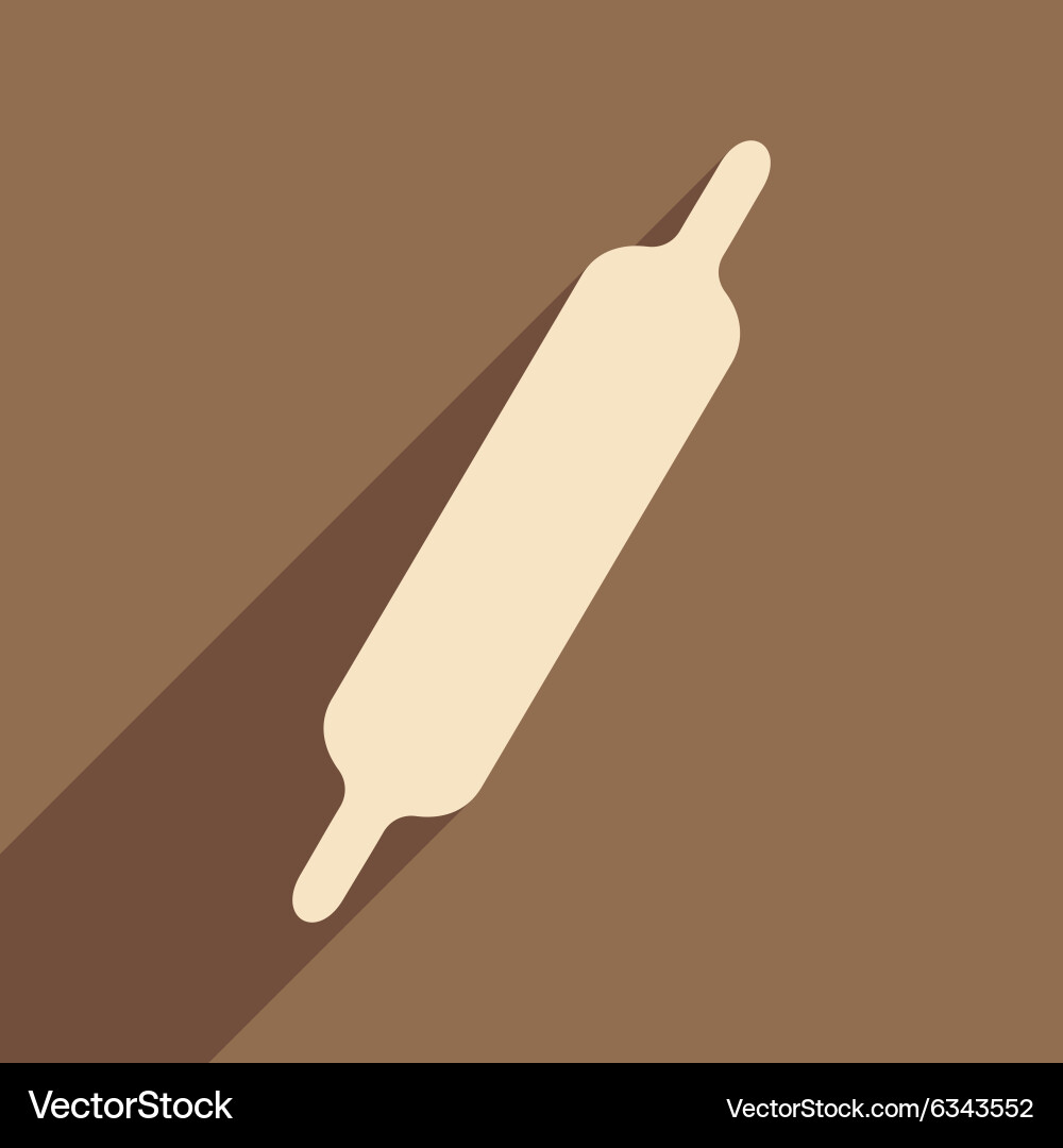 Flat with shadow icon and mobile application vector image
