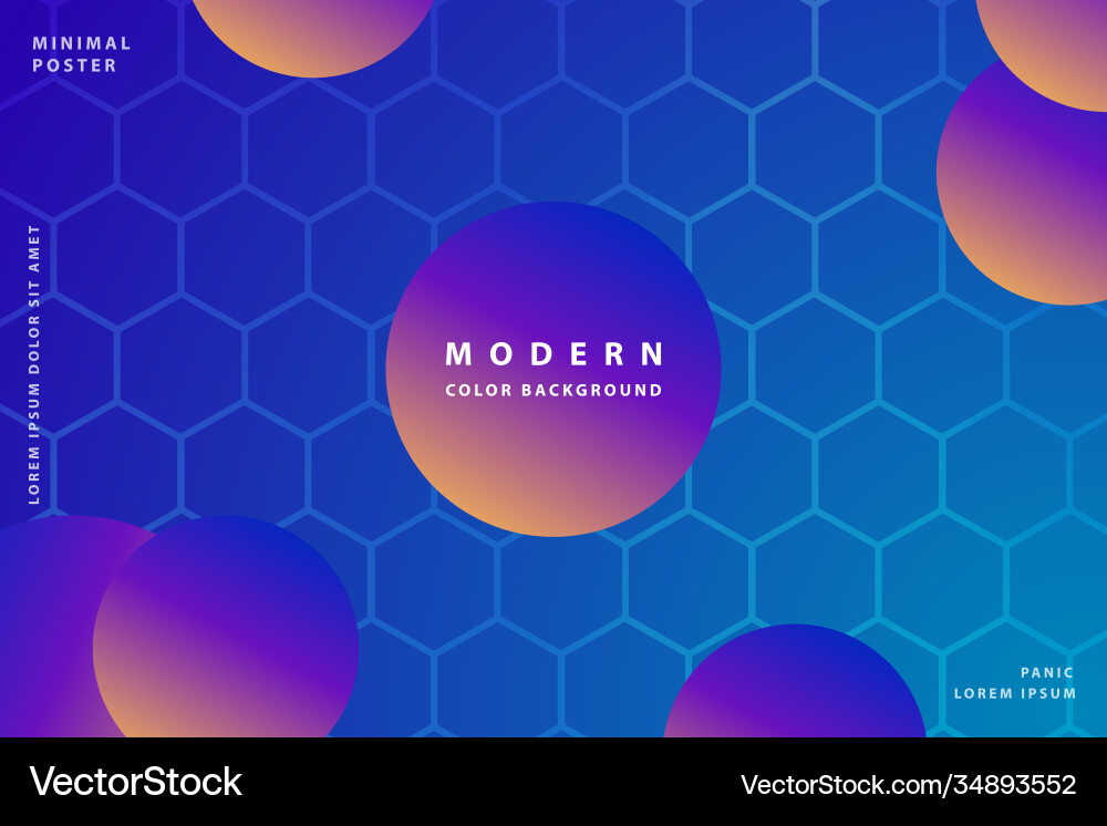 Gradient background modern with colorful style vector image