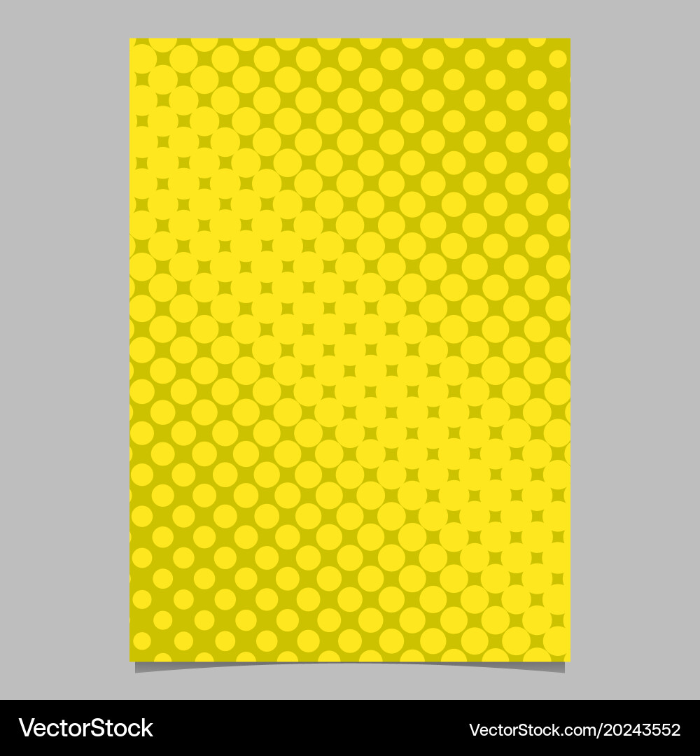 Halftone circle pattern background brochure vector image