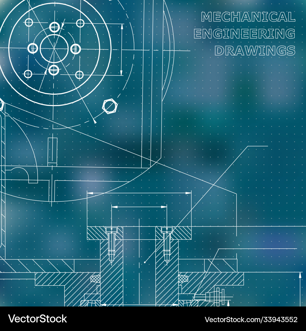 Mechanics technical design engineering style Mechanics technical design engineering style vector image