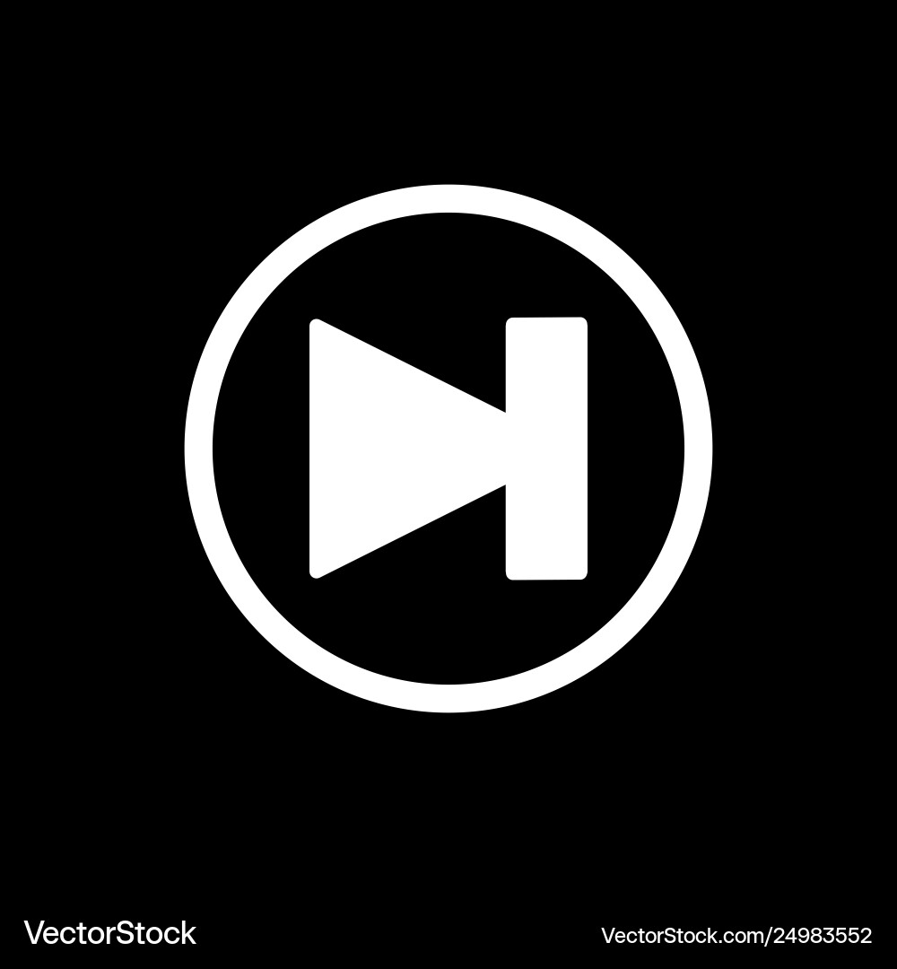 Next track icon simple symbol Next track icon simple symbol vector image