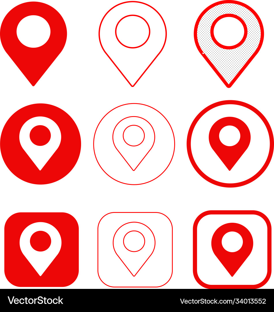 Simple map pointer gps icon sign design vector image