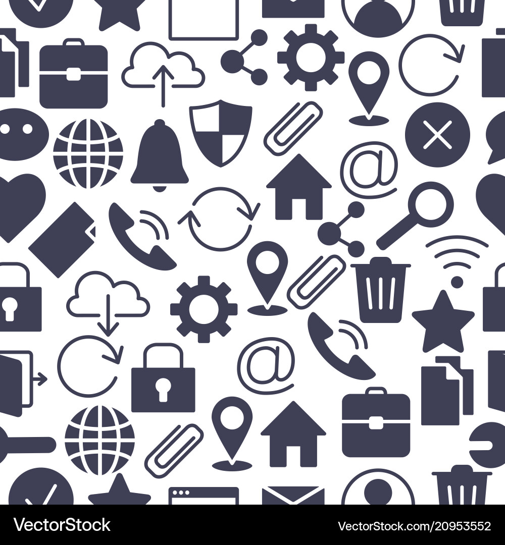 Web and computer basic icons Web and computer basic icons vector image