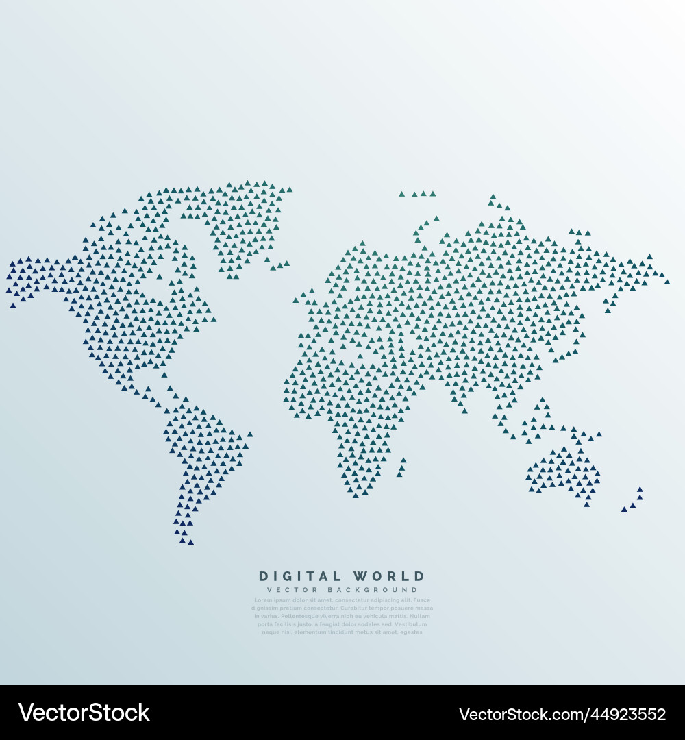 World map made with dots Vector Image