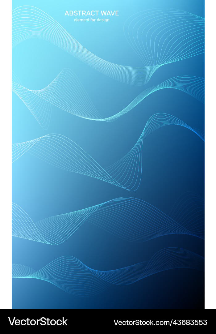 Abstract wave element for design digital Vector Image