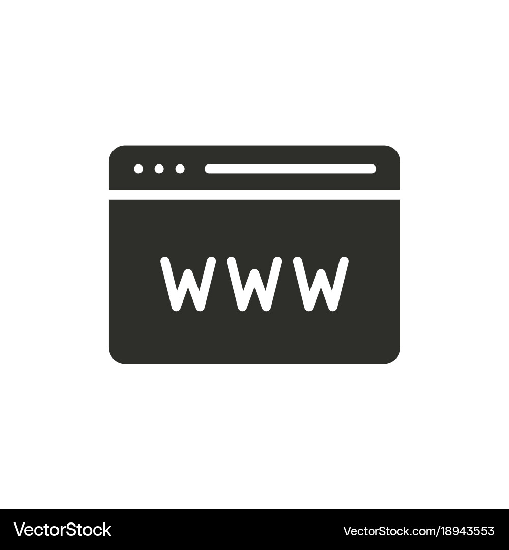 Browser icon vector image
