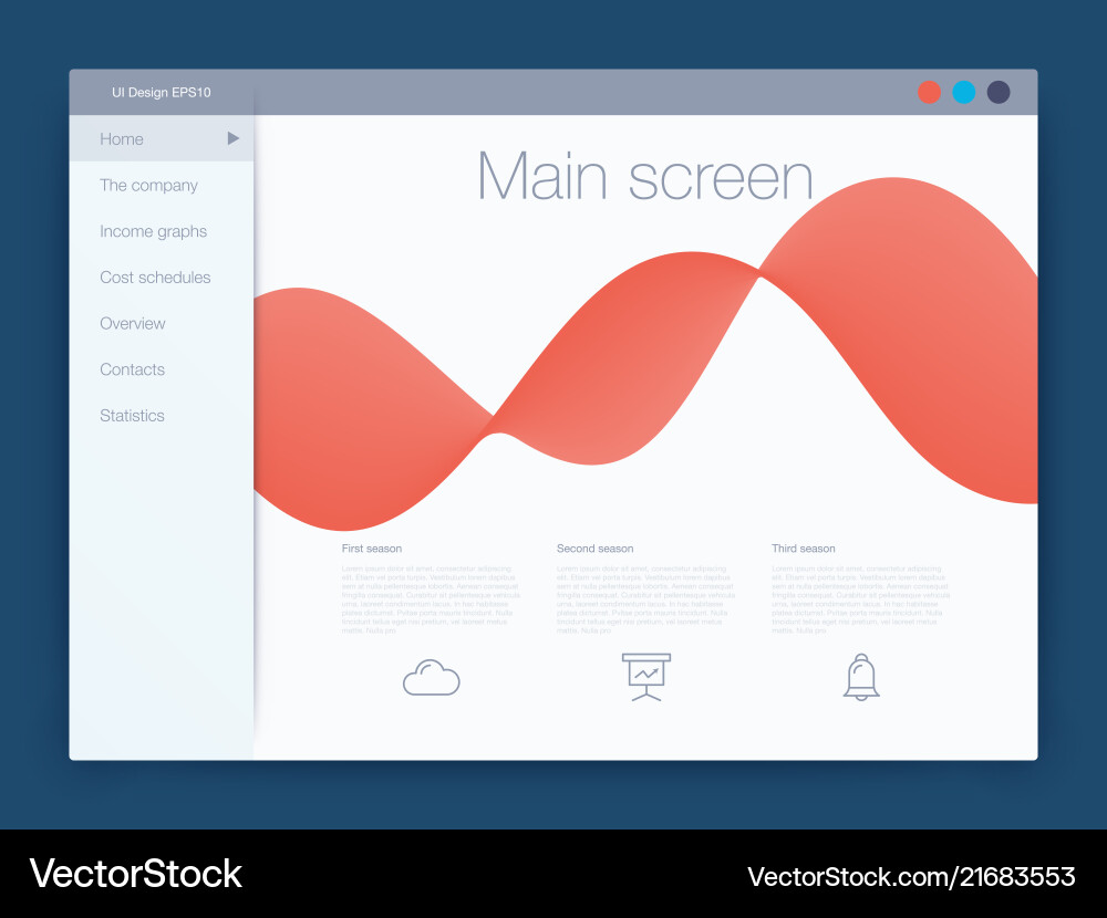 Dashboard infographic template with modern ui Dashboard infographic template with modern ui vector image