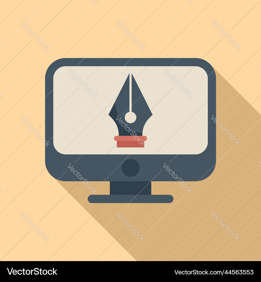 Draw redesign icon flat web ui Draw redesign icon flat web ui vector image