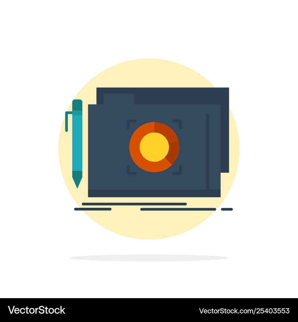 Folder lock target file abstract circle Folder lock target file abstract circle vector image