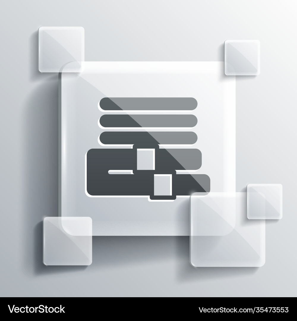 Grey towel stack icon isolated on background Vector Image