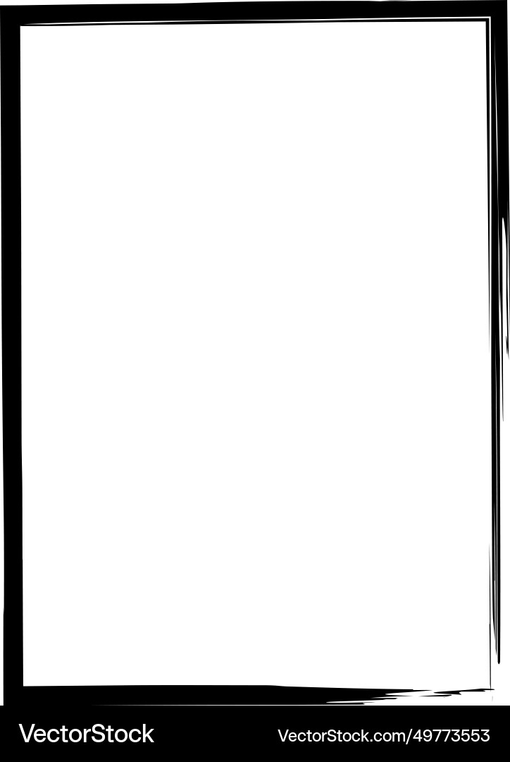 Grunge frame shape icon vertical rectangle Grunge frame shape icon vertical rectangle vector image