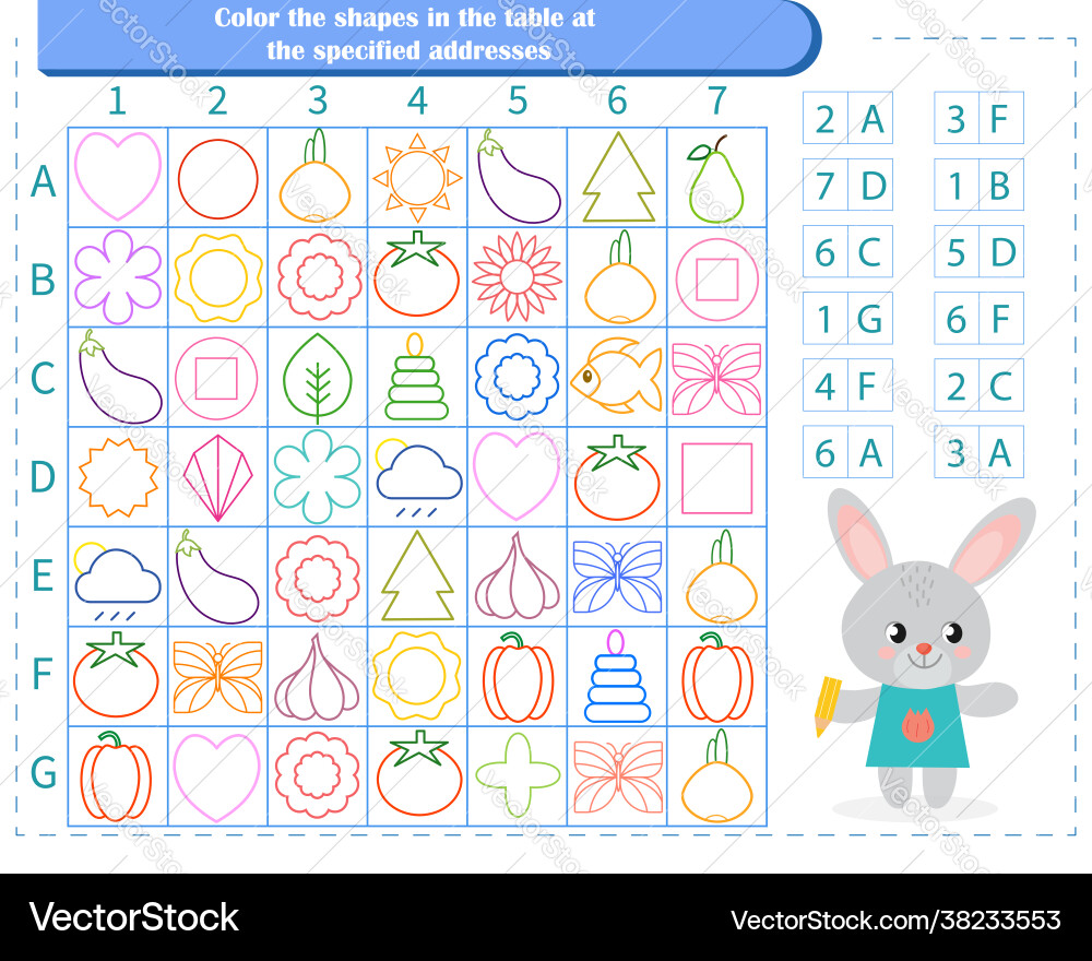 Logic game for children find figures Logic game for children find figures Vector Image