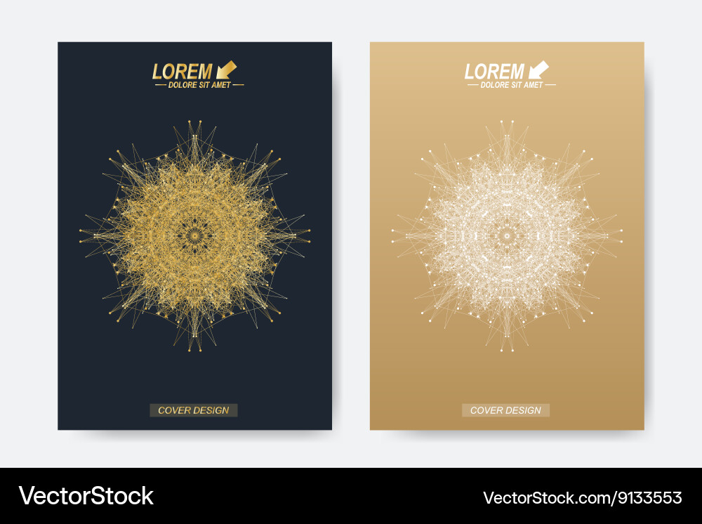 Modern template for brochure leaflet Vector Image