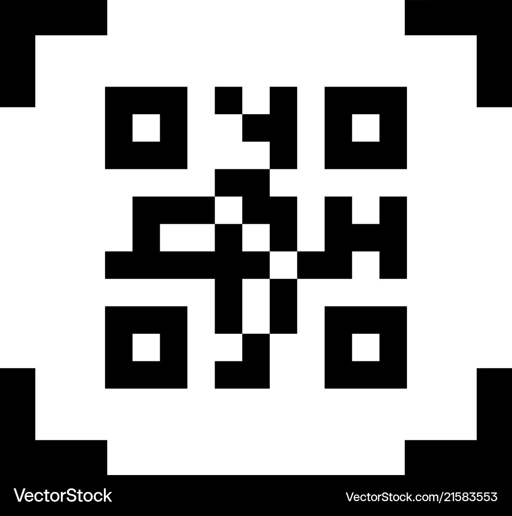 Smartphone scanning qr code flat icon Smartphone scanning qr code flat icon vector image